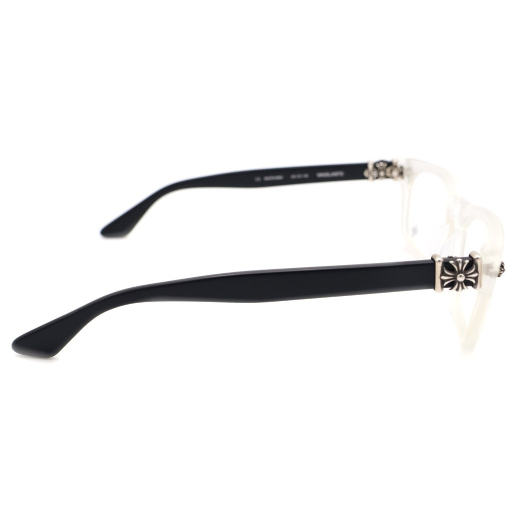 CHROME HEARTS(クロムハーツ) VAGILANTE CHプラステンプル スクエアフレーム サングラス メガネ クリア/ブラック