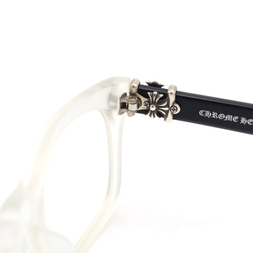 CHROME HEARTS(クロムハーツ) VAGILANTE CHプラステンプル スクエアフレーム サングラス メガネ クリア/ブラック
