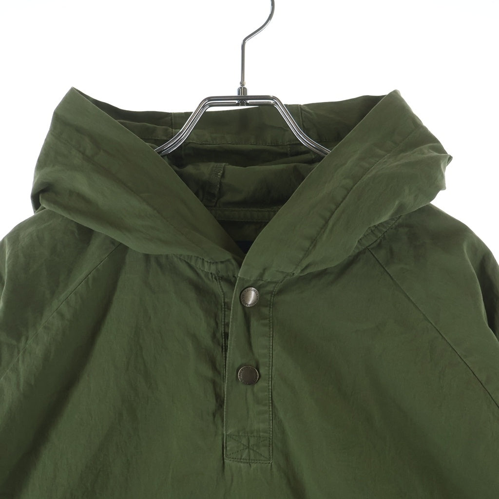 DESCENDANT(ディセンダント) 24AW MOLE HOODED LS SHIRT モールスキン フーデッド長袖プルオーバーシャツ ジャケット カーキ