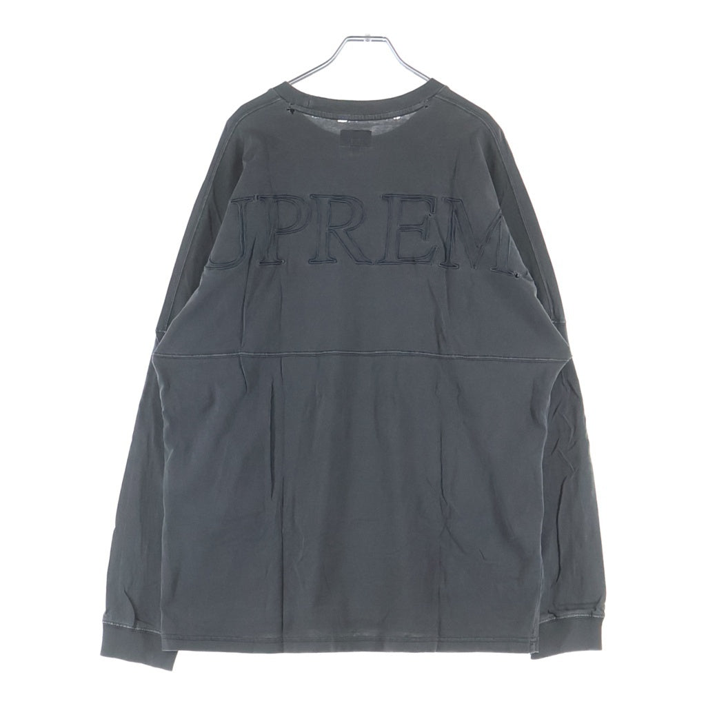 SUPREME(シュプリーム) 20SS Overdyed L/S Top オーバーダイ クルーネック長袖Tシャツ カットソー グレー
