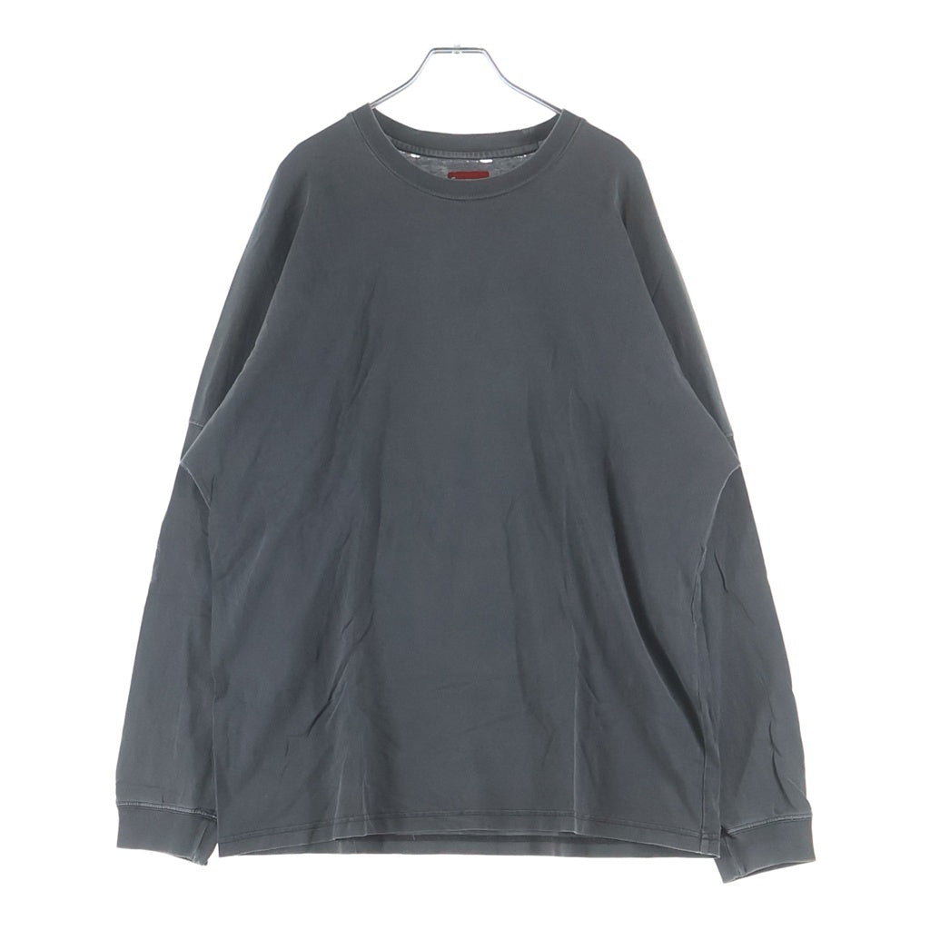 SUPREME(シュプリーム) 20SS Overdyed L/S Top オーバーダイ クルーネック長袖Tシャツ カットソー グレー