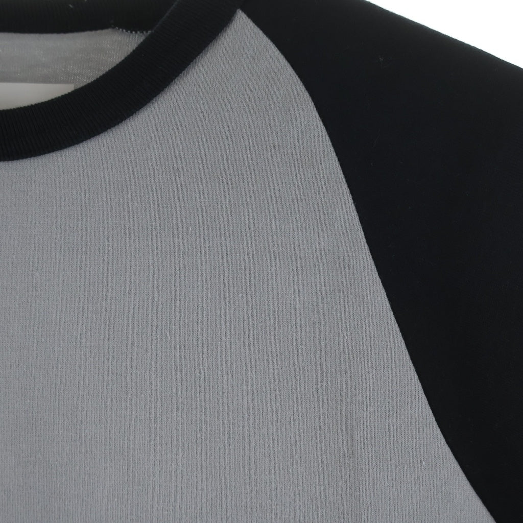 WTAPS(ダブルタップス) 22AW IAN/RAGLAN/CTPL.GPS ラグランスリーブ クルーネック長袖Tシャツ カットソー グレー/ブラック 222ATDT-CSM24