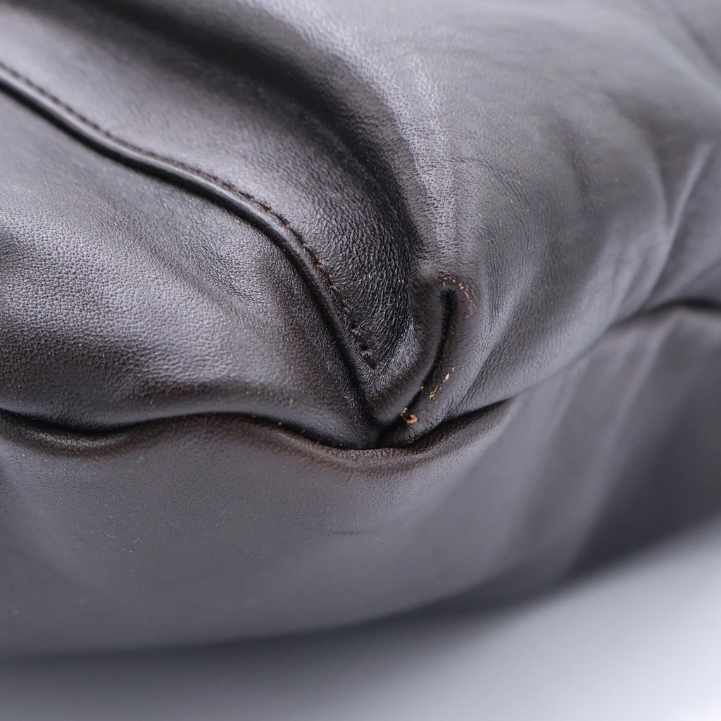 NO BRAND(ノーブランド) IKEDA KOHGEI 池田工芸 ×LIGHTNING T-CORE LEATHER LOVER HELMET BAG ライトニング コアホースハイドレザー ラバーヘルメット ショルダーバッグ ブラウン