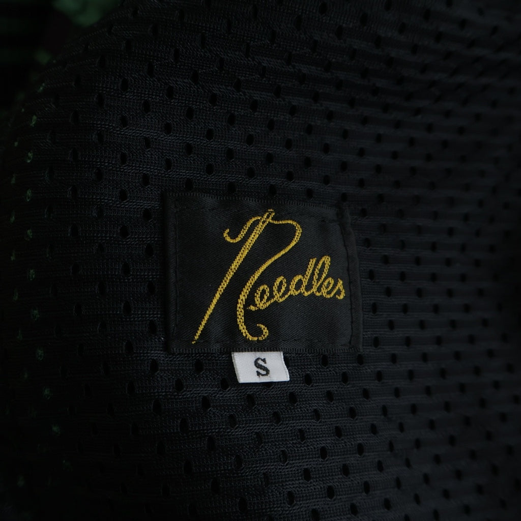 Needles(ニードルス) HD TRACK PANT ロゴデザイン ドローストリング トラックパンツ グリーン MR290