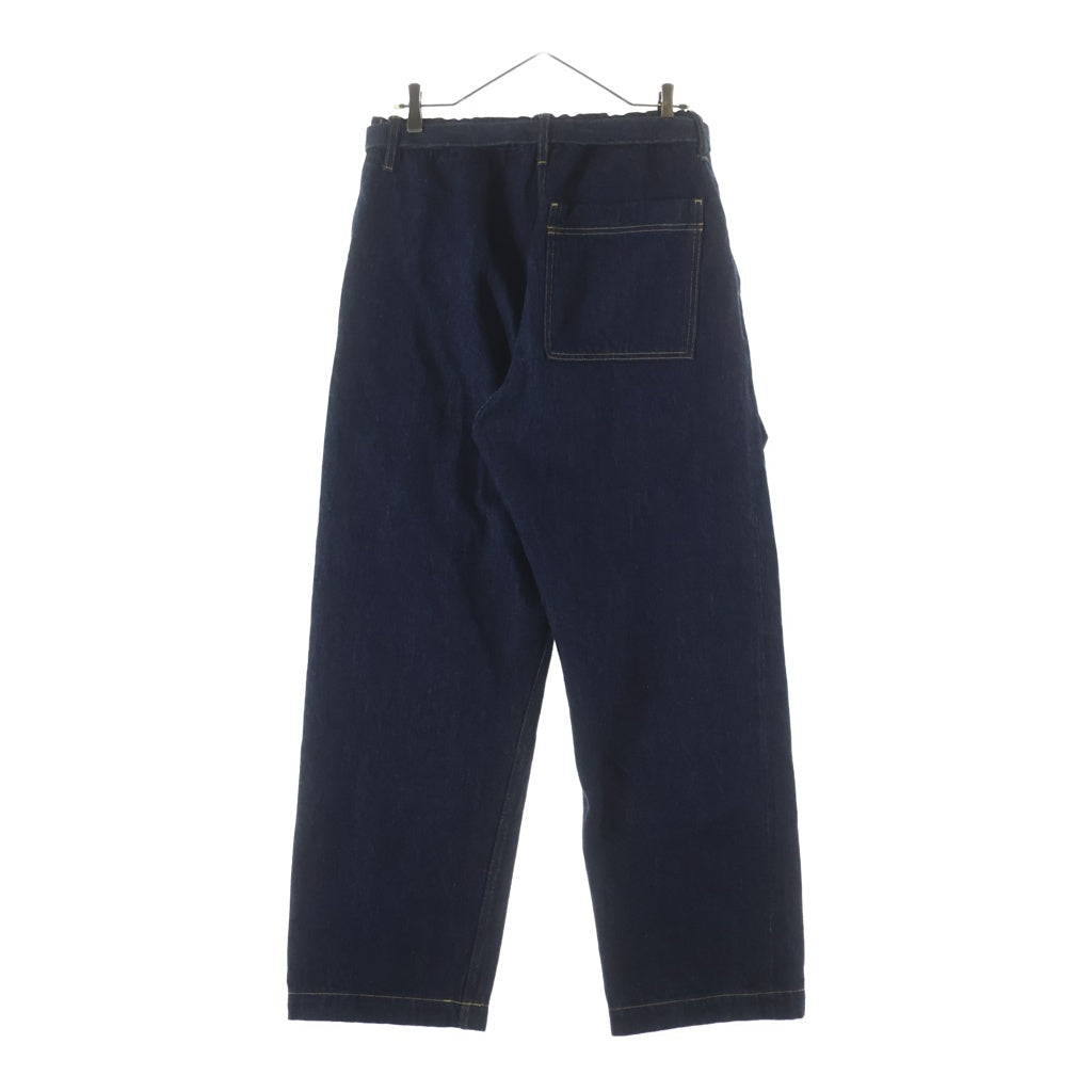 YOKO SAKAMOTO(ヨーコサカモト) BELTED TROUSERS ベルト付き マルチポケット ジップアップ デニムパンツ インディゴ YS-25AW-44