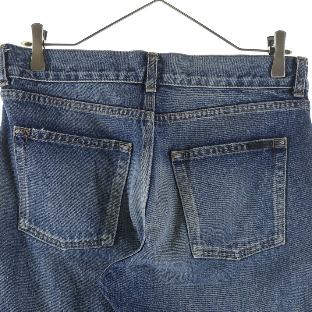 SAINT LAURENT PARIS(サンローランパリ) ボタンフライ コットン スリム デニムパンツ インディゴ 597052 Y11CB