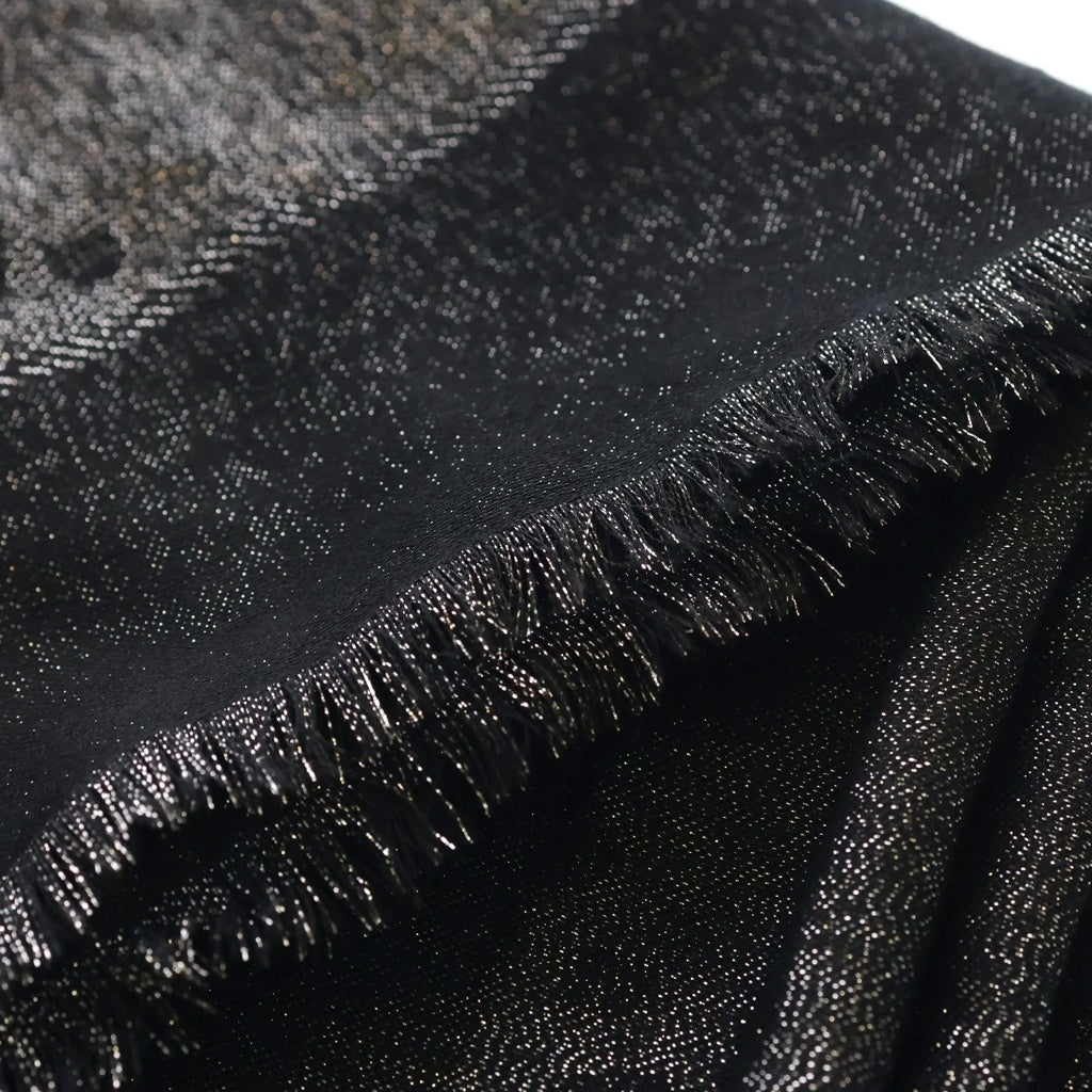 GUCCI(グッチ) GG LAME JACQUARD SHAWL ラメジャカード モノグラムショール スカーフ マフラー ブラック 694839 3G720 1080 レディース