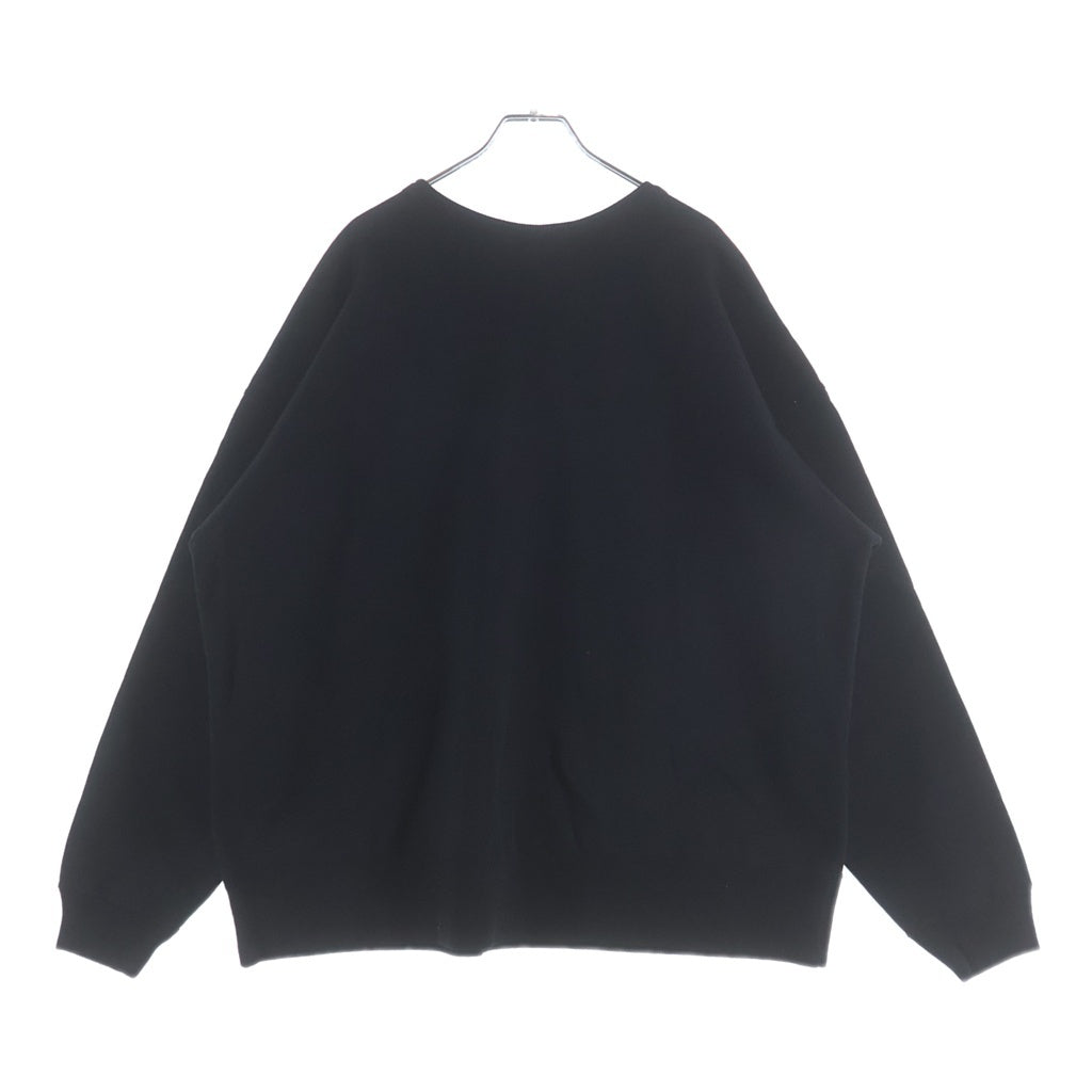 SAINT MICHAEL(セントマイケル) 25AW CRW NECK SWET クルーネックスウェットトレーナー ブラック SM-HR1-0000-044