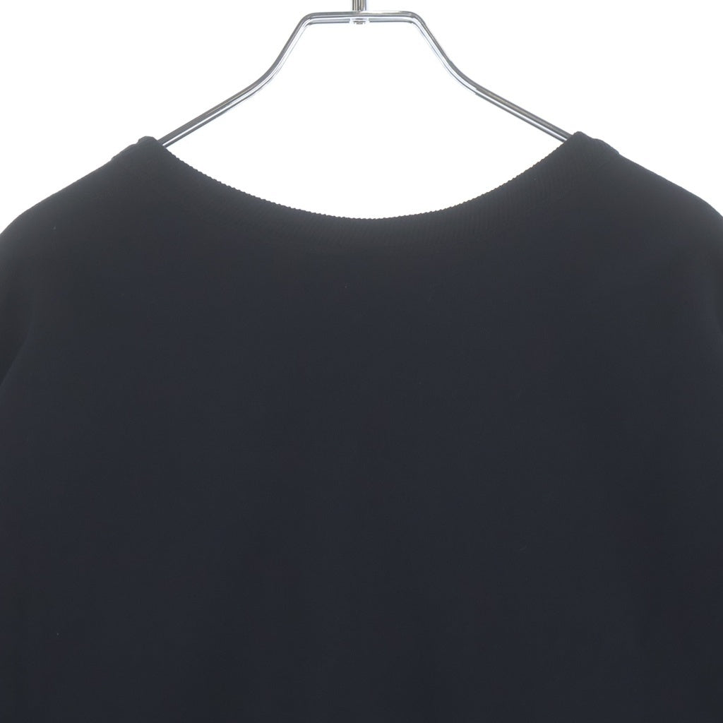 SAINT MICHAEL(セントマイケル) 25AW CRW NECK SWET クルーネックスウェットトレーナー ブラック SM-HR1-0000-044