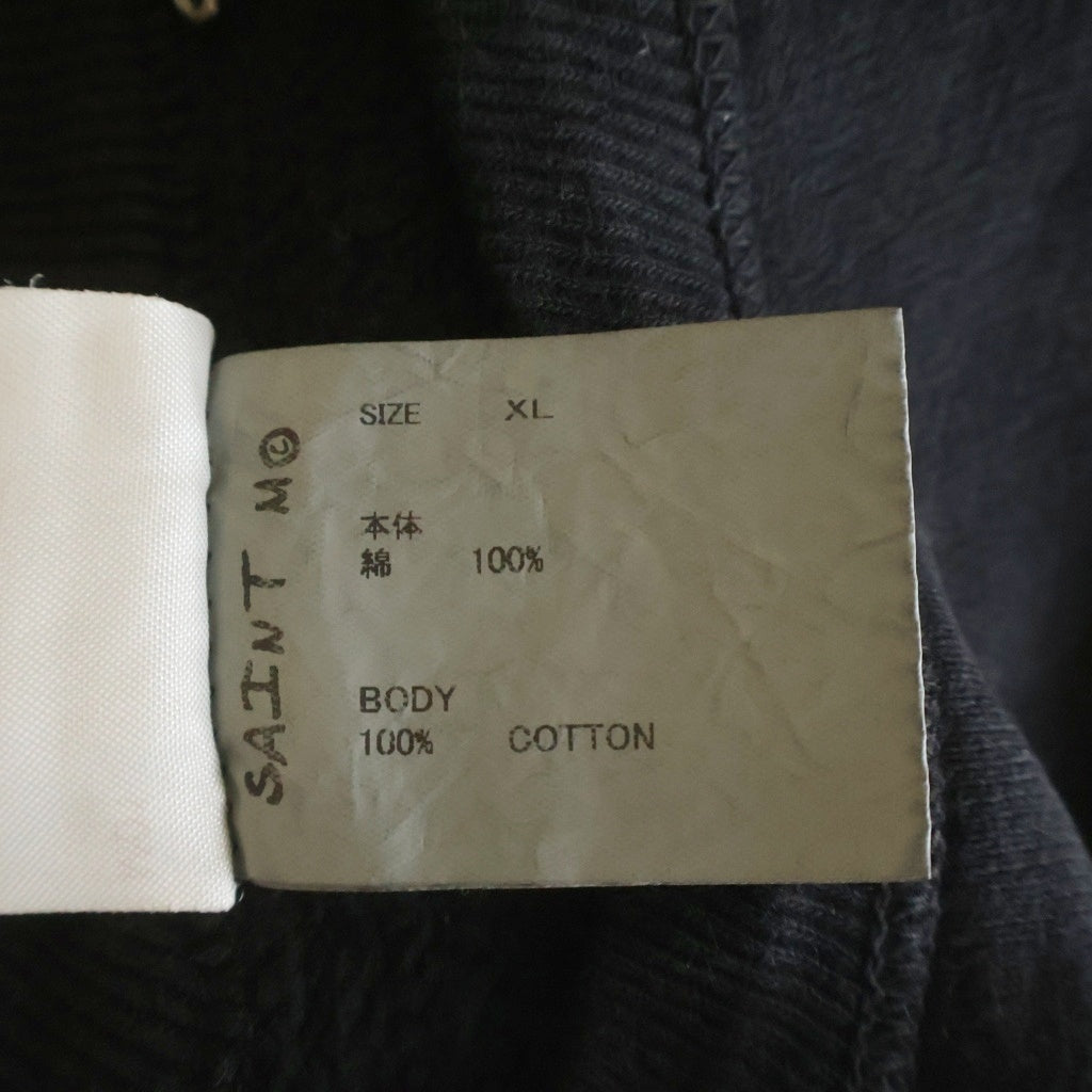 SAINT MICHAEL(セントマイケル) 25AW CRW NECK SWET クルーネックスウェットトレーナー ブラック SM-HR1-0000-044