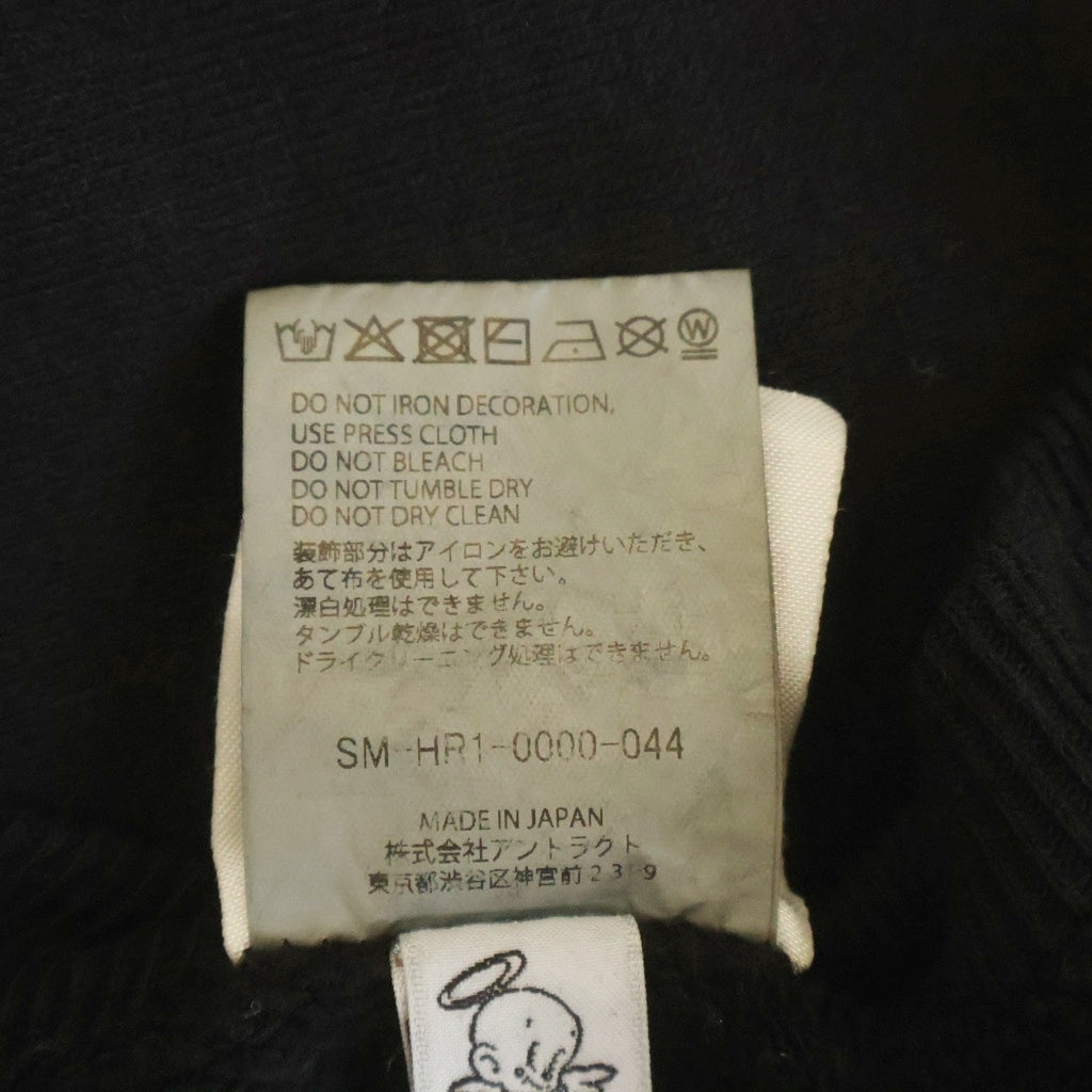 SAINT MICHAEL(セントマイケル) 25AW CRW NECK SWET クルーネックスウェットトレーナー ブラック SM-HR1-0000-044
