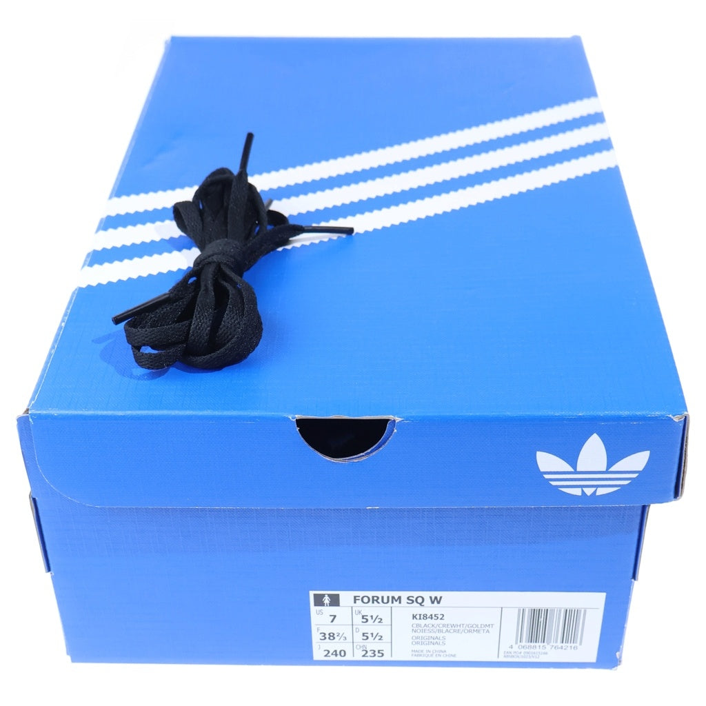 adidas(アディダス) Women's Forum Cubism Core Black Cream White フォーラムキュビズム コアブラック クリームホワイト レースアップ ローカットスニーカー レディース KI8452