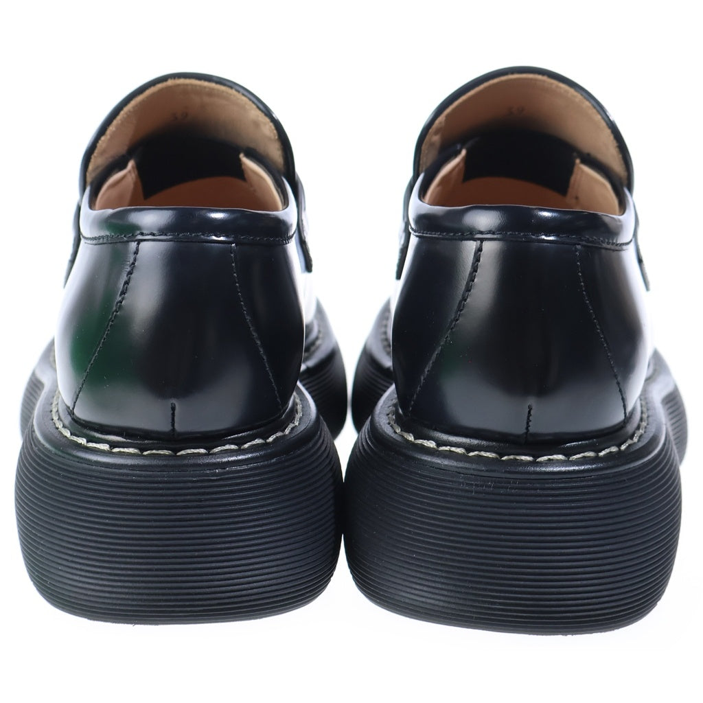 BOTTEGA VENETA(ボッテガヴェネタ) SWELL LOAFER ラバーティン スウェル ボールド レザーローファー ブラック 679497 V10T0