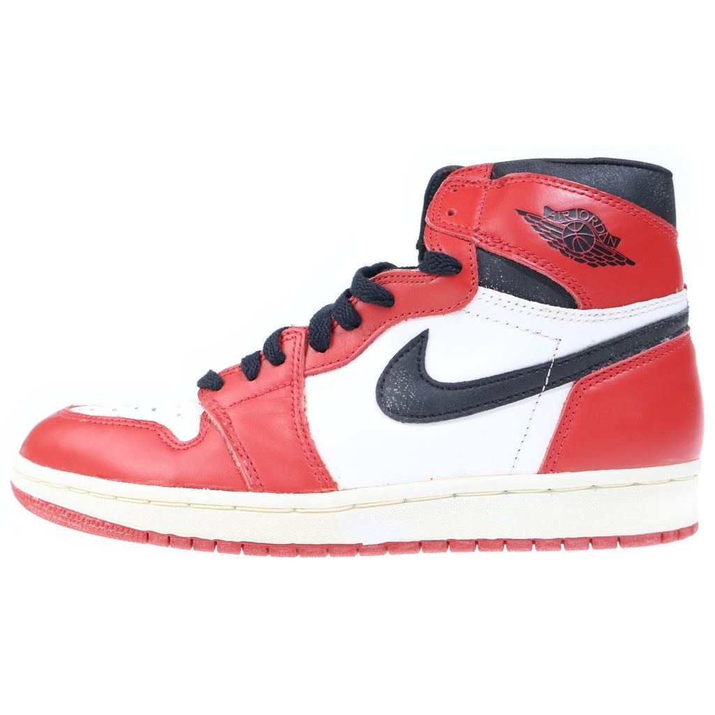 NIKE(ナイキ) 【観賞用1994年製】AIR JORDAN 1 RETRO HIGH CHICAGO エアジョーダン レトロ シカゴ ハイカットスニーカー ホワイト/レッド US10/28cm 130207-101