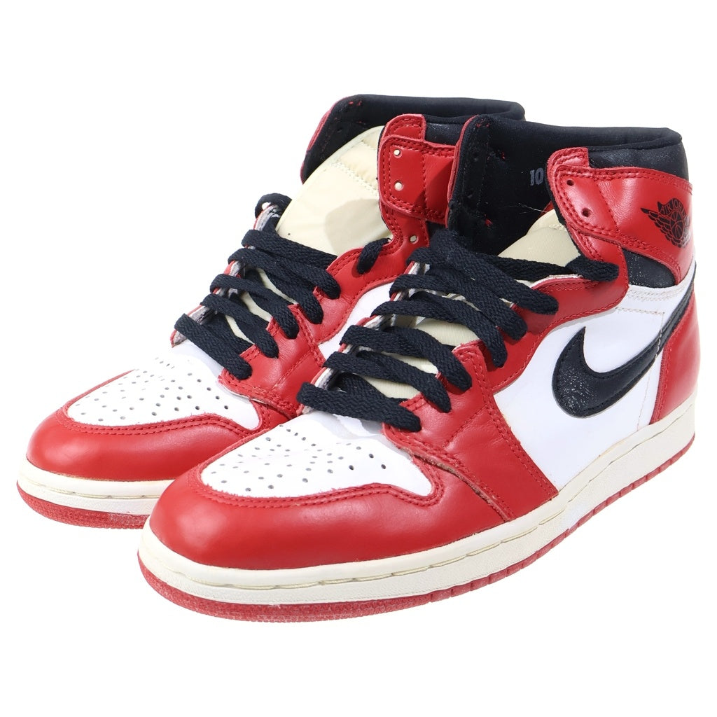 NIKE(ナイキ) 【観賞用1994年製】AIR JORDAN 1 RETRO HIGH CHICAGO エアジョーダン レトロ シカゴ ハイカットスニーカー ホワイト/レッド US10/28cm 130207-101