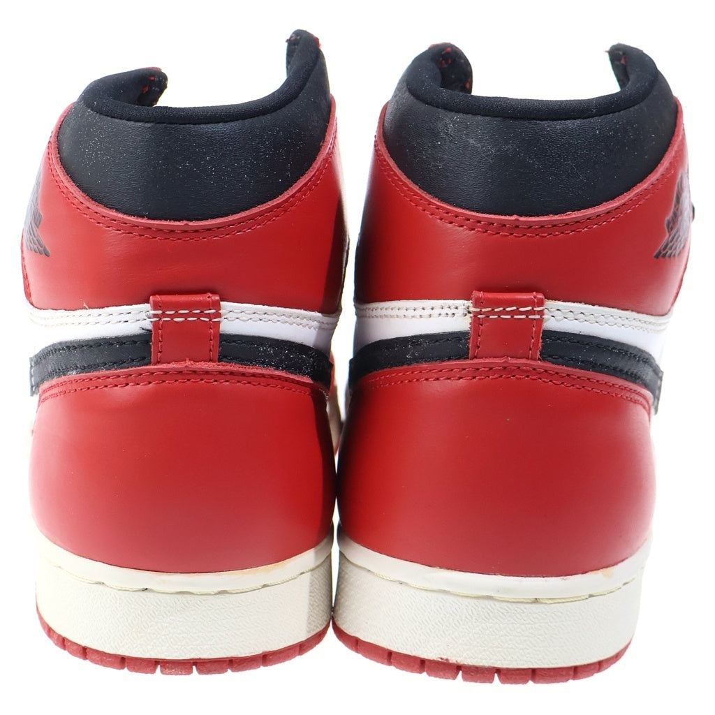 NIKE(ナイキ) 【観賞用1994年製】AIR JORDAN 1 RETRO HIGH CHICAGO エアジョーダン レトロ シカゴ ハイカットスニーカー ホワイト/レッド US10/28cm 130207-101