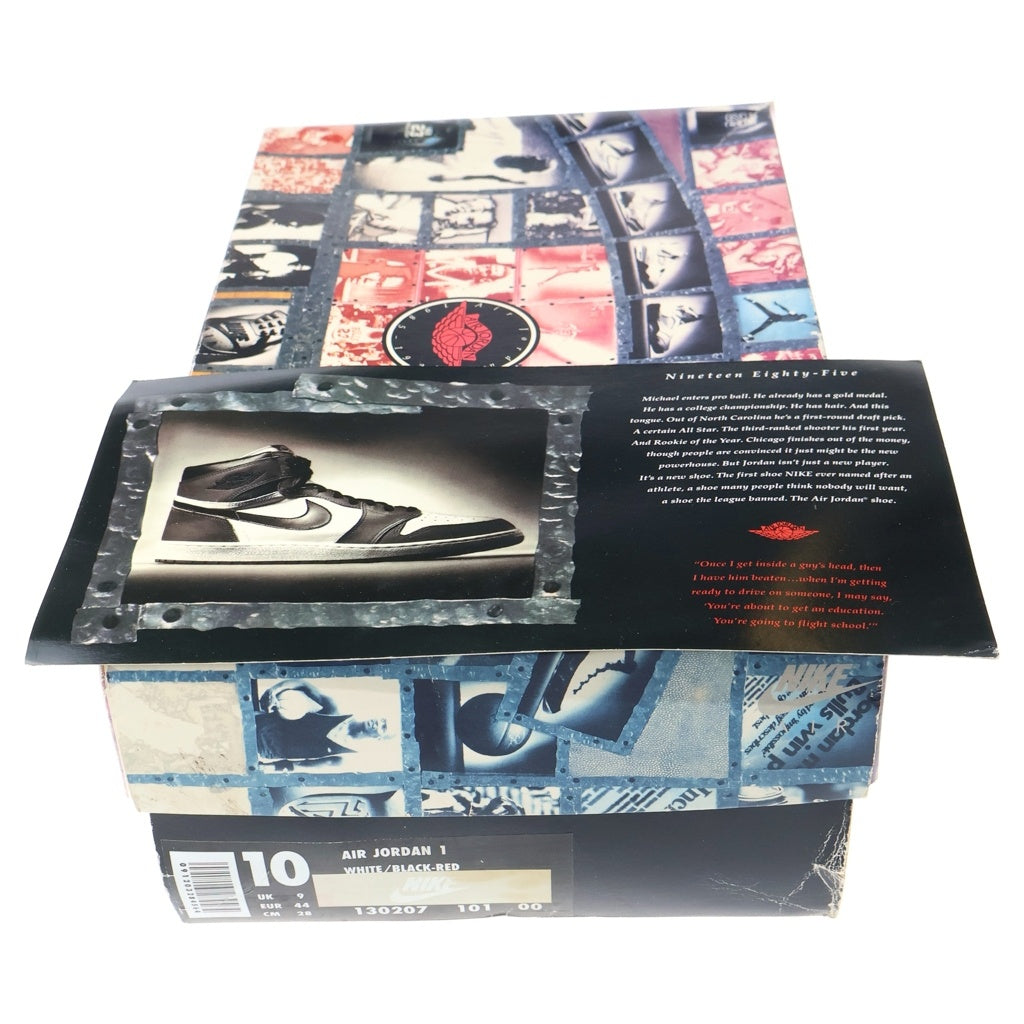 NIKE(ナイキ) 【観賞用1994年製】AIR JORDAN 1 RETRO HIGH CHICAGO エアジョーダン レトロ シカゴ ハイカットスニーカー ホワイト/レッド US10/28cm 130207-101