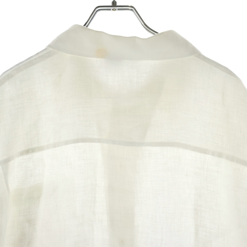 LOEWE ロエベ ANAGRAM POCKET SHIRT アナグラムポケット 長袖リネンシャツ ホワイト H616Y05X63 LOEWE(ロエベ) ANAGRAM POCKET SHIRT アナグラム ポケット リネン長袖