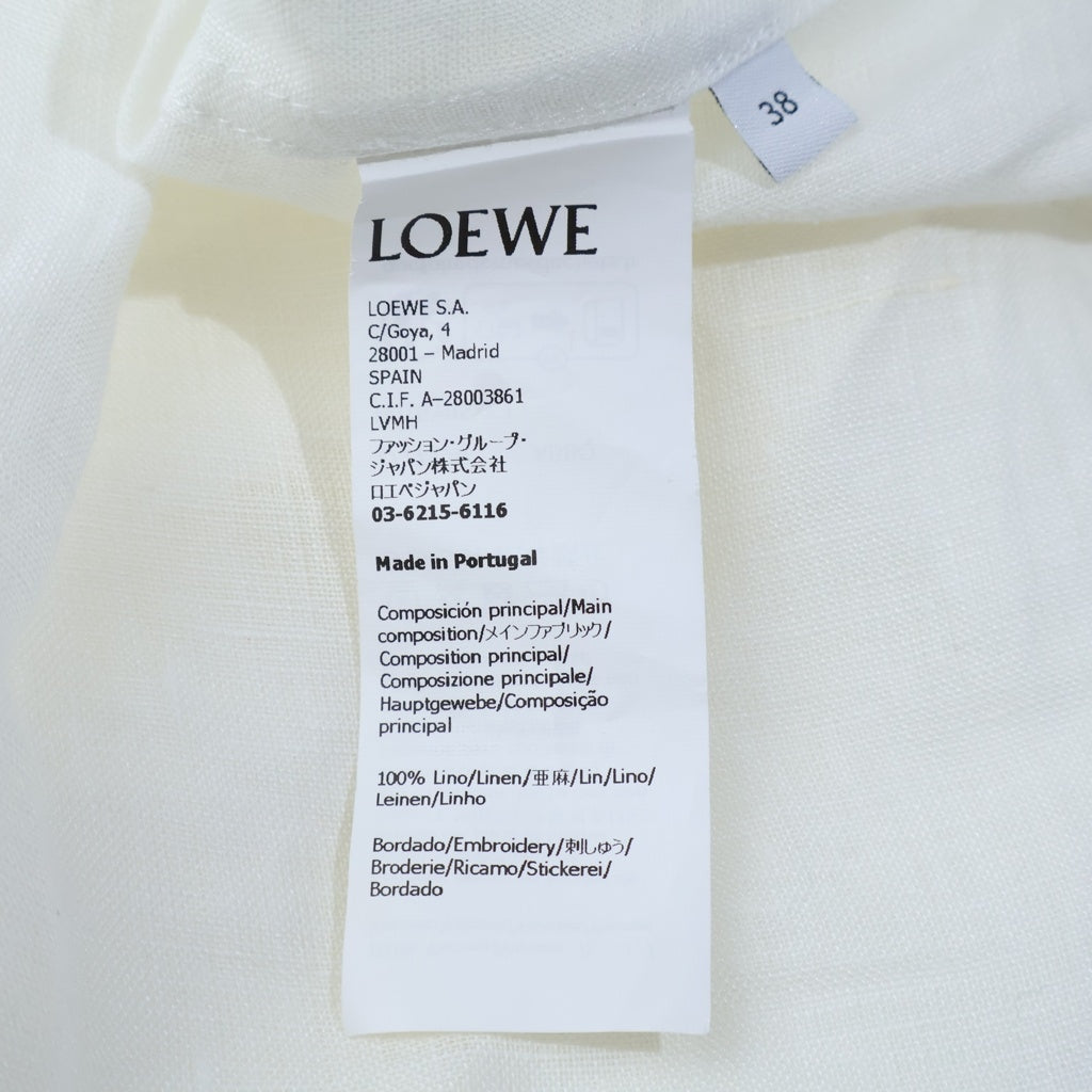 LOEWE(ロエベ) ANAGRAM POCKET SHIRT アナグラム ポケット リネン長袖