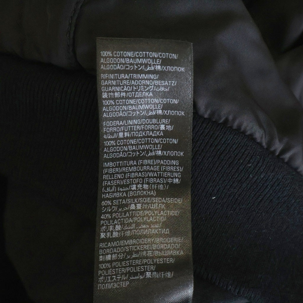 BALENCIAGA(バレンシアガ) UNITY BOMBER スポーツアイコン刺繍 フーデッドボンバージャケット ジップアップブルゾン ブラック 805512 TRO51