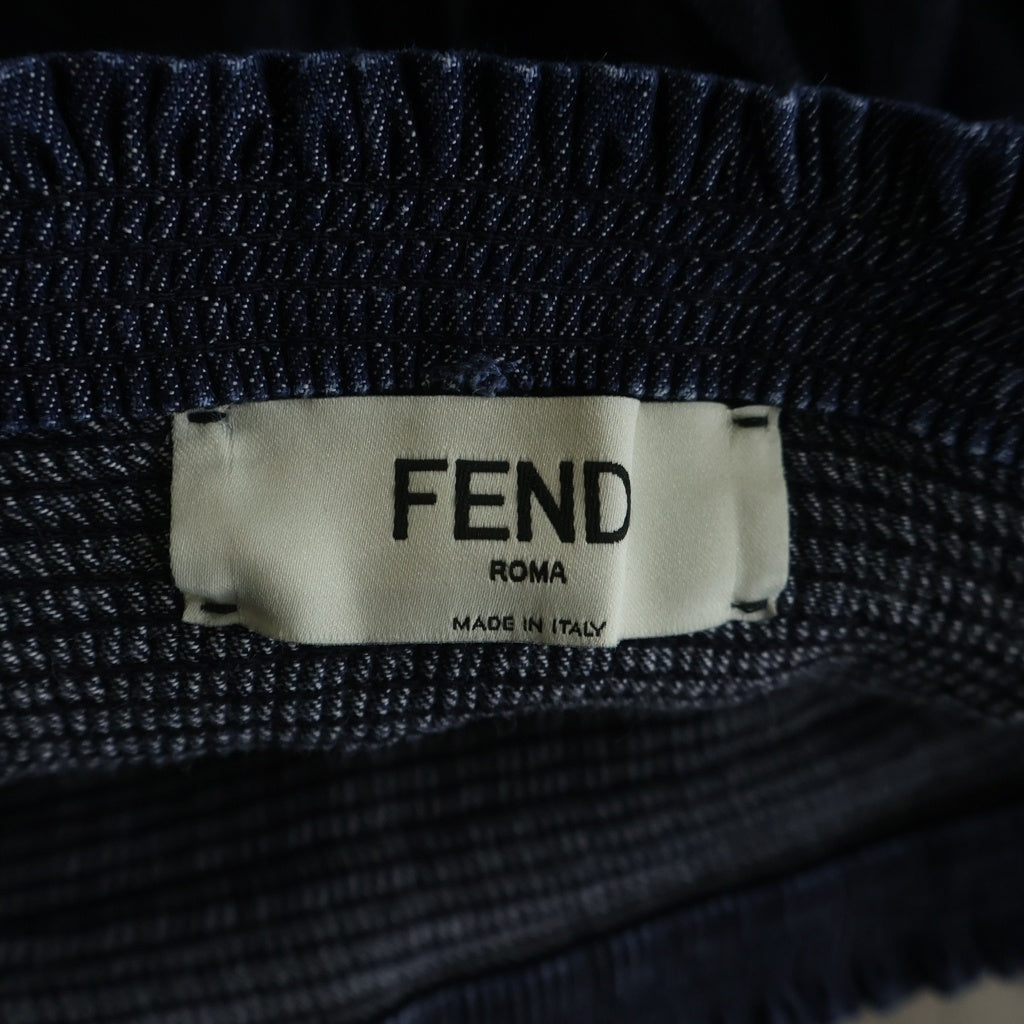 FENDI(フェンディ) デニム フレアミニスカート レディース インディゴ FLQ534 AC5J