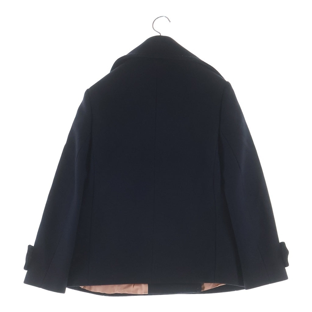 Acne Studios(アクネ ストゥディオズ) CHEYE T MELTON シェイティーメルトン ウール ホワイトステッチ ダブルジャケット ネイビー レディース 12V173