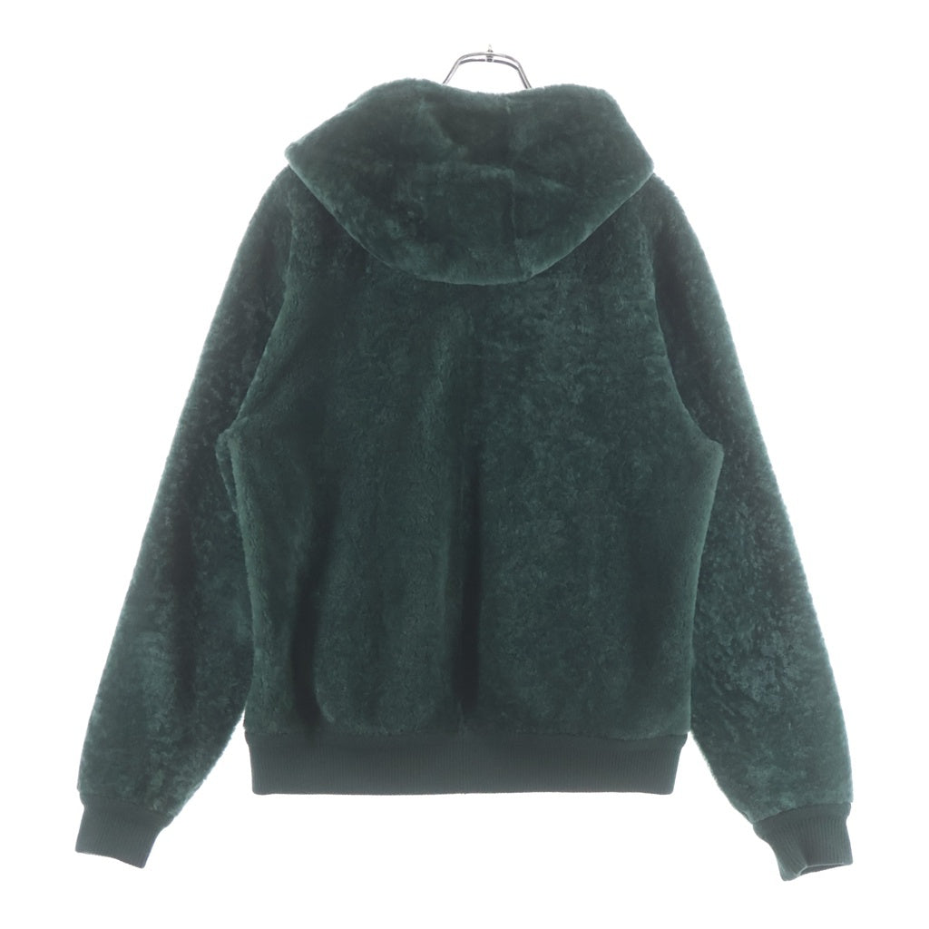 LOEWE(ロエベ) HOODIE IN SHEARING リバーシブル モヘア フーデッド ジップアップ ジャケット グリーン/ブラウン H526Y2SL41