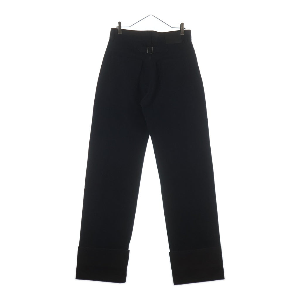 LOEWE(ロエベ) TURN UP JEANS ターンアップ ロールアップ ロゴデザイン デニムパンツ ブラック H526Y11X90