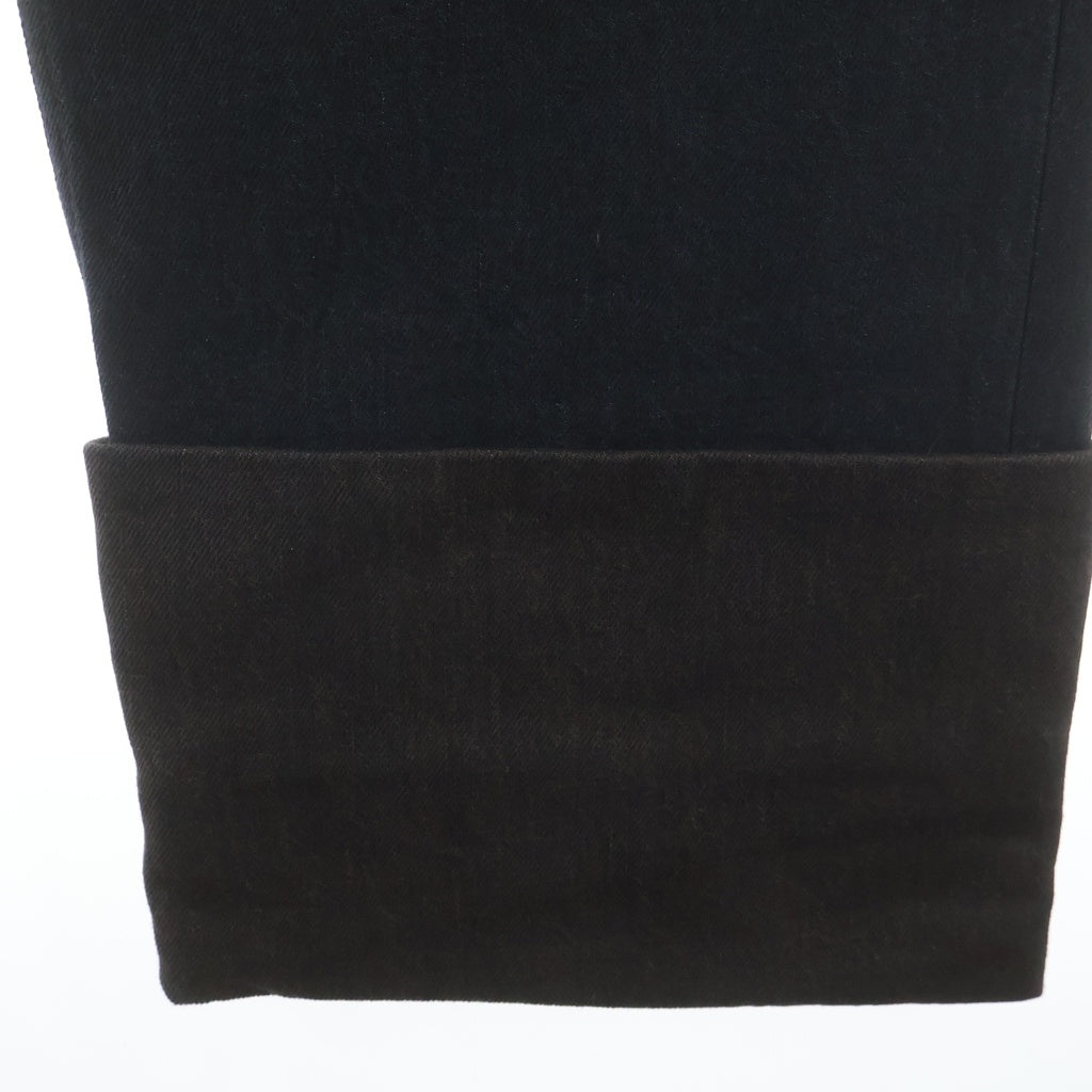 LOEWE(ロエベ) TURN UP JEANS ターンアップ ロールアップ ロゴデザイン デニムパンツ ブラック H526Y11X90