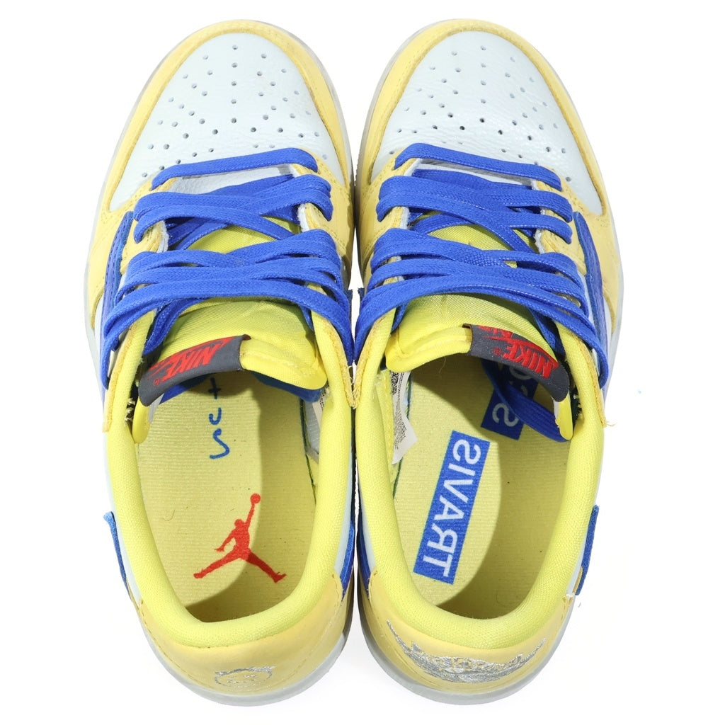 NIKE(ナイキ) ナイキ ×TRAVIS SCOTT WMNS AIR JORDAN 1 RETRO LOW OG CANARY エアジョーダン1 ローカットスニーカー レディース US6/23cm DZ4137-700