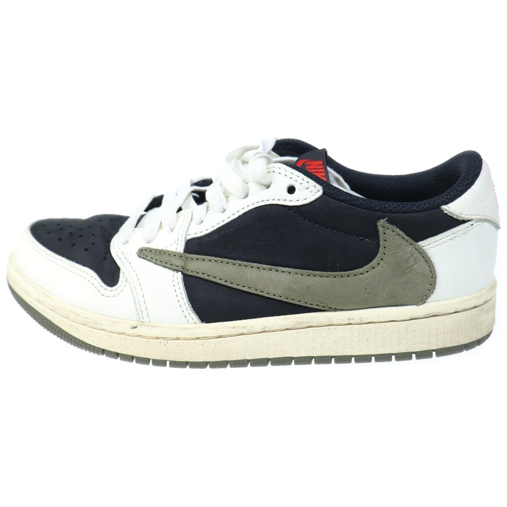 NIKE(ナイキ) ×TRAVIS SCOTT WMNS AIR JORDAN 1 LOW OG MIDIUM OLIVE エアジョーダン1 ローカットスニーカー レディース US6/23cm DZ4137-106