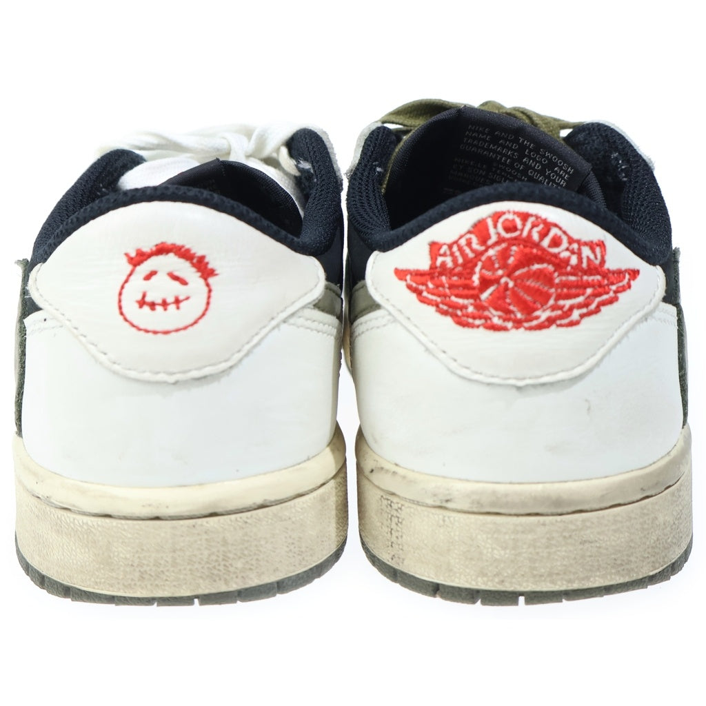 NIKE(ナイキ) ×TRAVIS SCOTT WMNS AIR JORDAN 1 LOW OG MIDIUM OLIVE エアジョーダン1 ローカットスニーカー レディース US6/23cm DZ4137-106