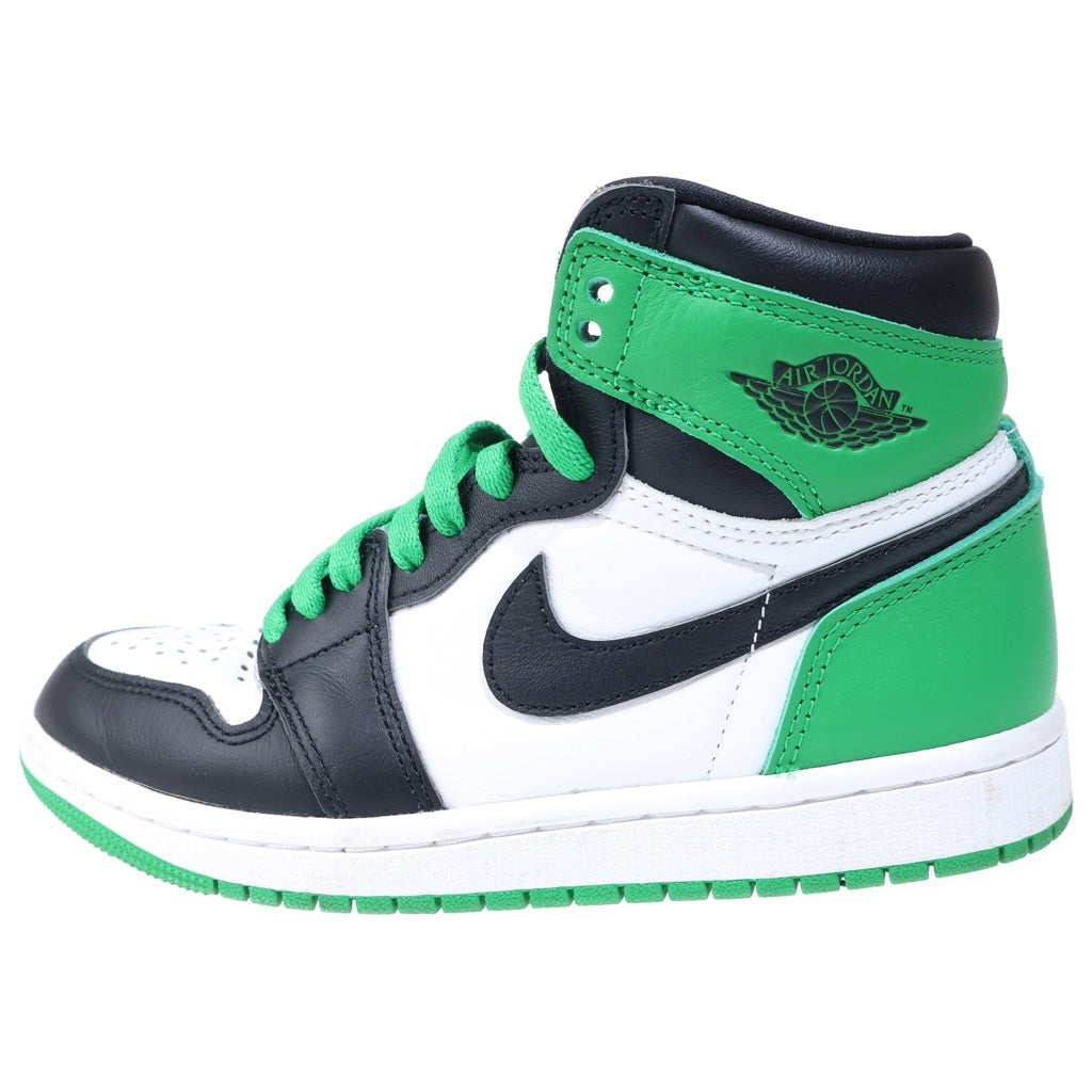 NIKE(ナイキ) ナイキ AIR JORDAN 1 RETRO HIGH OG LUCKY GREEN エアジョーダン1 レトロ ハイカットスニーカー レディース US6/23cm DZ5485-031