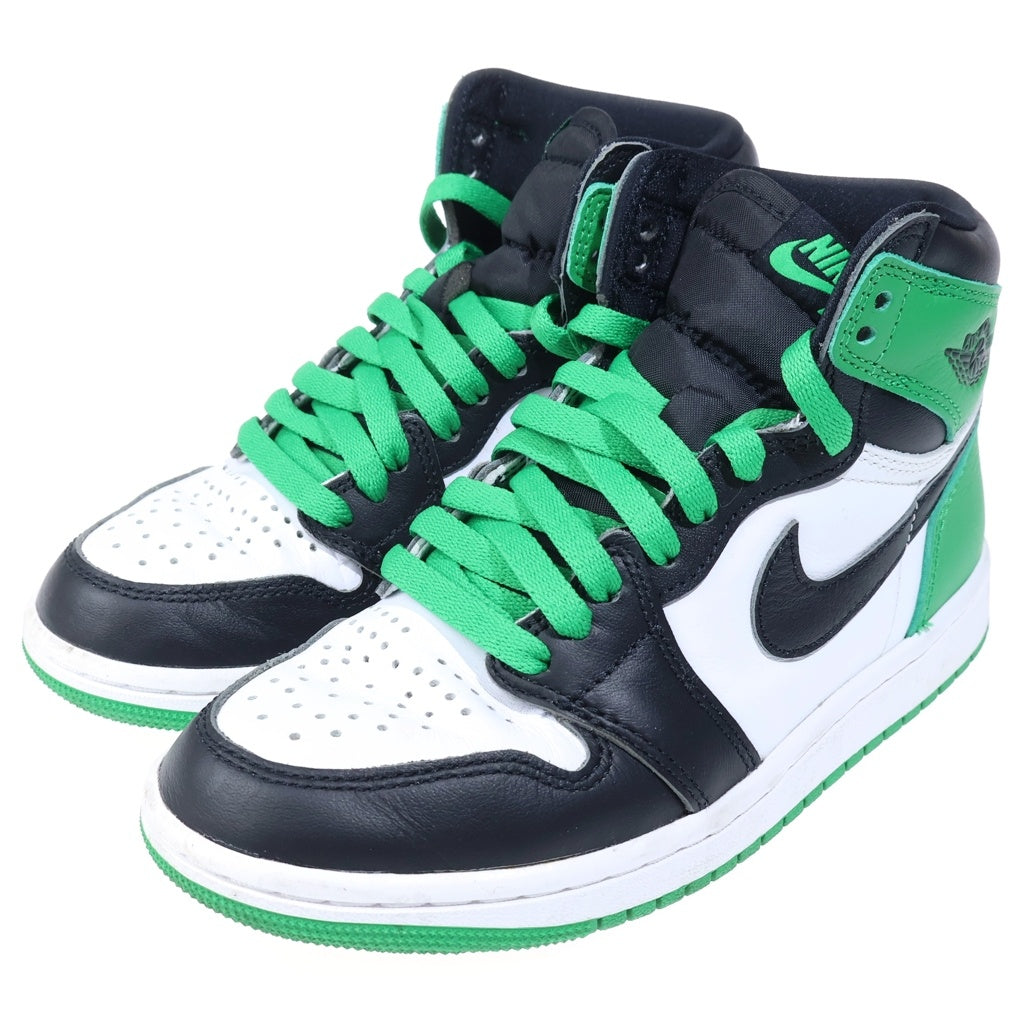 NIKE(ナイキ) ナイキ AIR JORDAN 1 RETRO HIGH OG LUCKY GREEN エアジョーダン1 レトロ ハイカットスニーカー レディース US6/23cm DZ5485-031