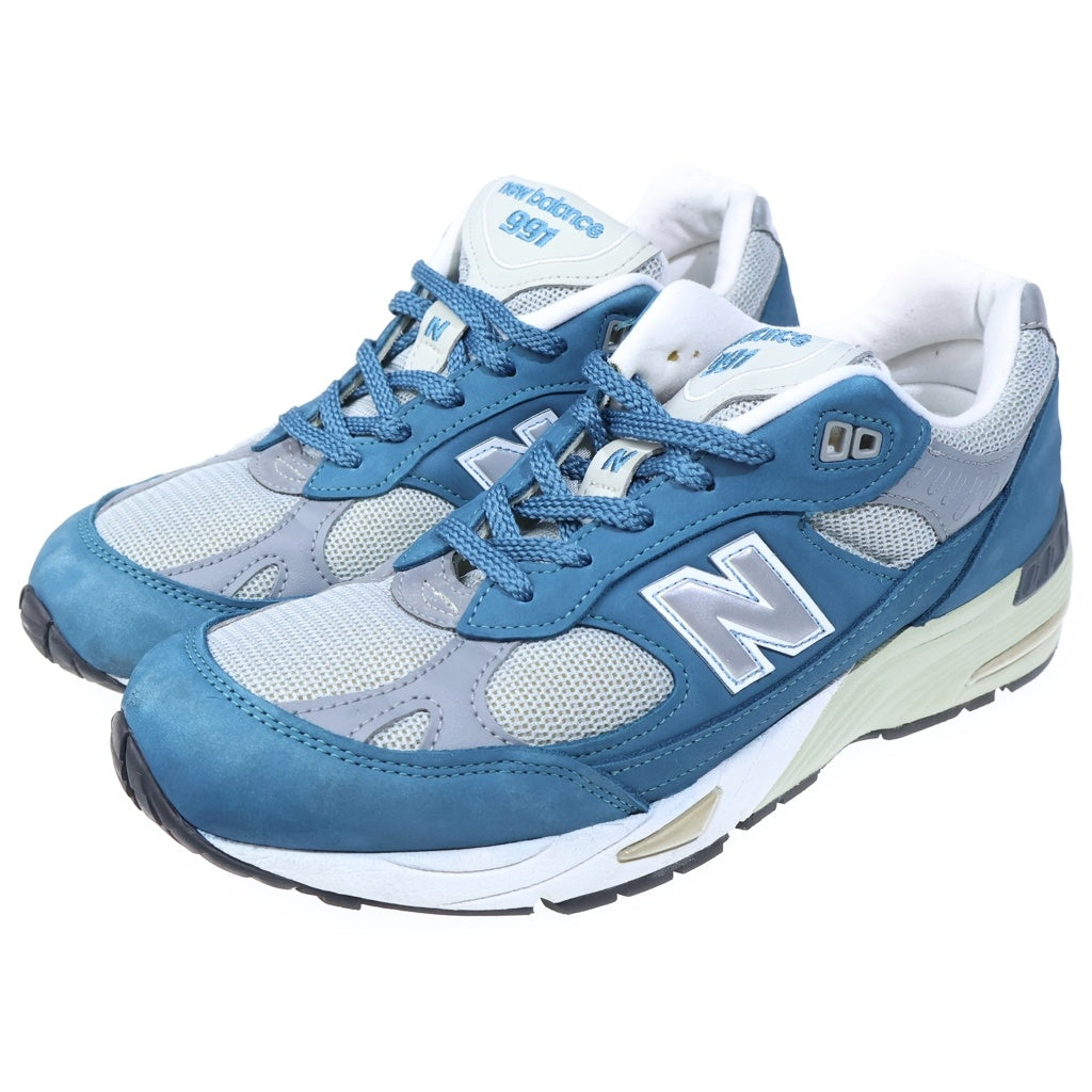 New Balance(ニューバランス) M991BSG UK製 スエード ローカットスニーカー ブルー/グレー US8/26cm