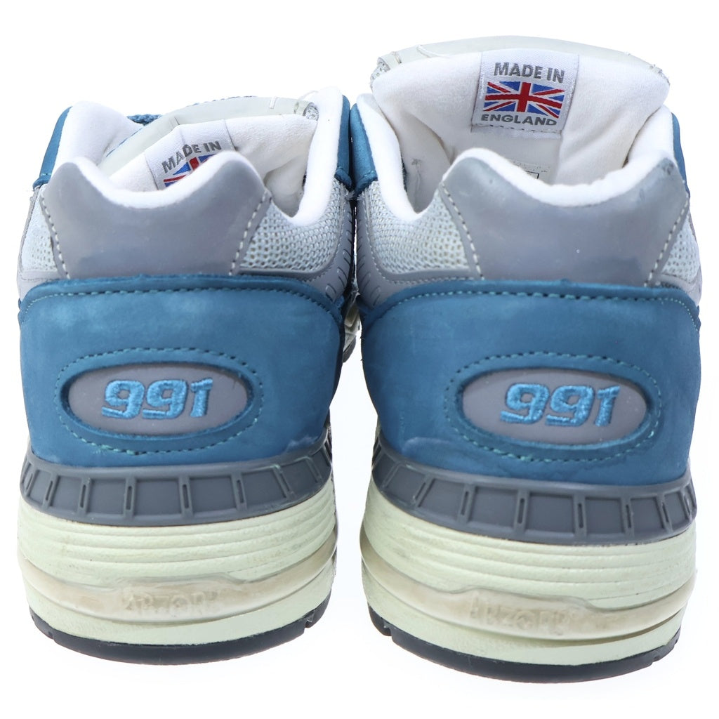 New Balance(ニューバランス) M991BSG UK製 スエード ローカットスニーカー ブルー/グレー US8/26cm