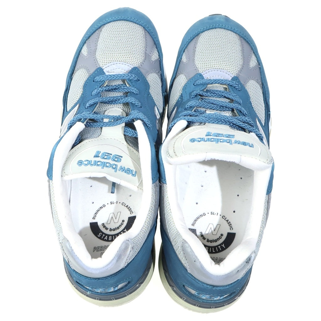 New Balance(ニューバランス) M991BSG UK製 スエード ローカットスニーカー ブルー/グレー US8/26cm