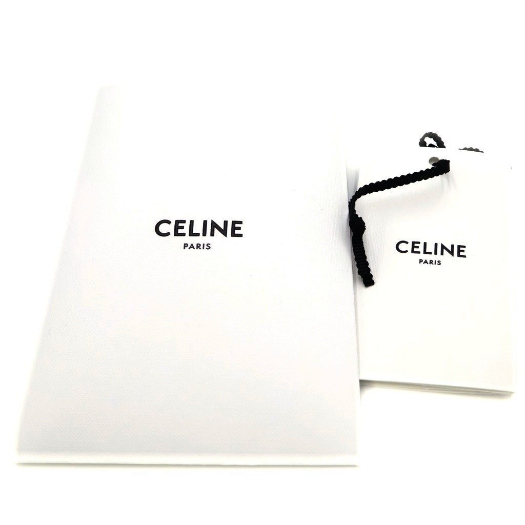 CELINE(セリーヌ) ラフィア トリオンフロゴ ストローハット 帽子 ブラウン レディース
