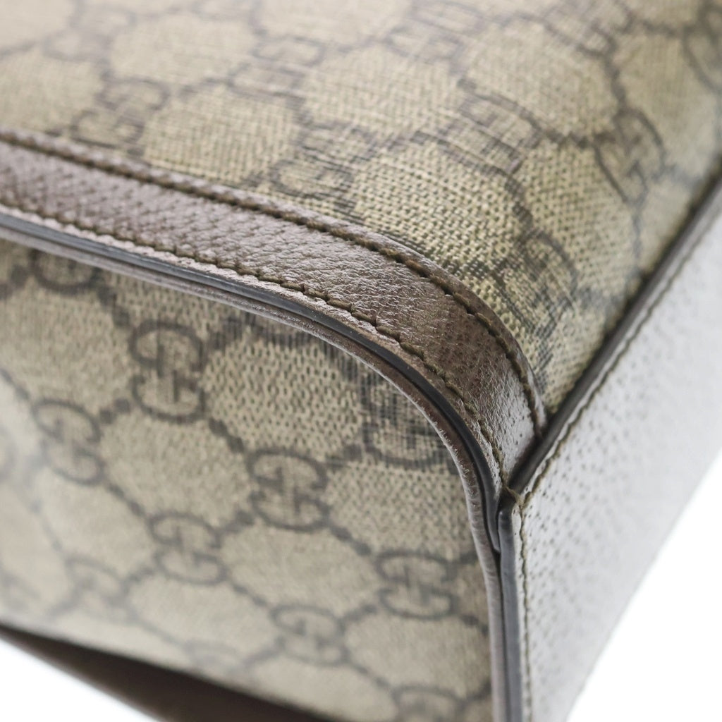 GUCCI(グッチ) GGスプリーム オフィディア ゴールドロゴ金具 2WAY ショルダー ハンドバッグ ブラウン 547551 レディース