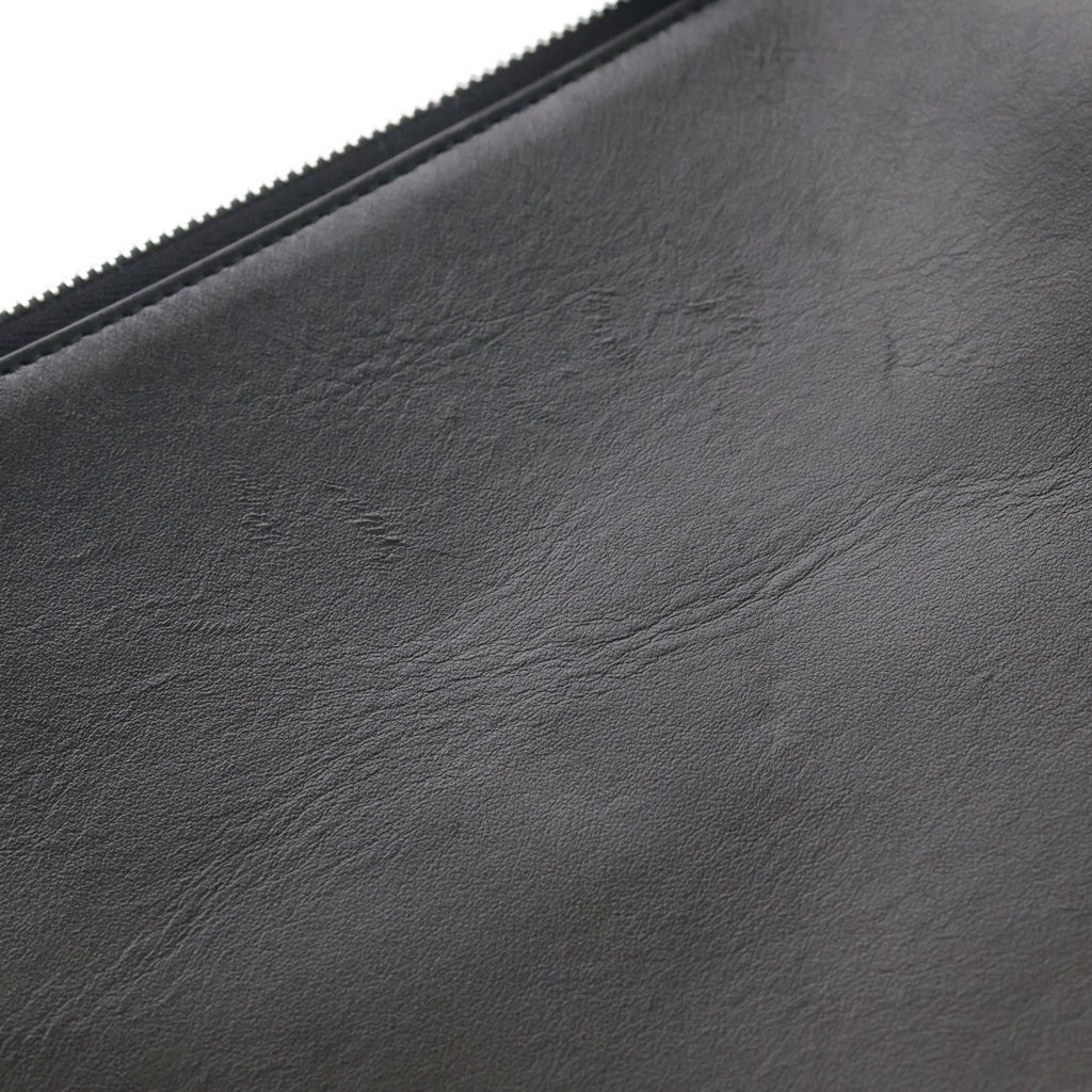 JIL SANDER(ジルサンダー) Empress シアリング レザーショルダーバッグ ブラック/ブラウン レディース
