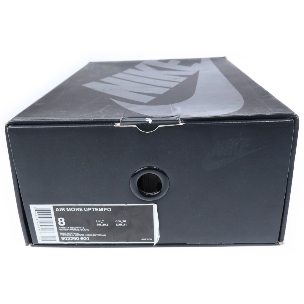 NIKE(ナイキ) ×SUPREME AIR MORE UPTEMPO シュプリーム エアー モアー アップテンポ ミッドカットスニーカー レッド US8/26cm 902290-600