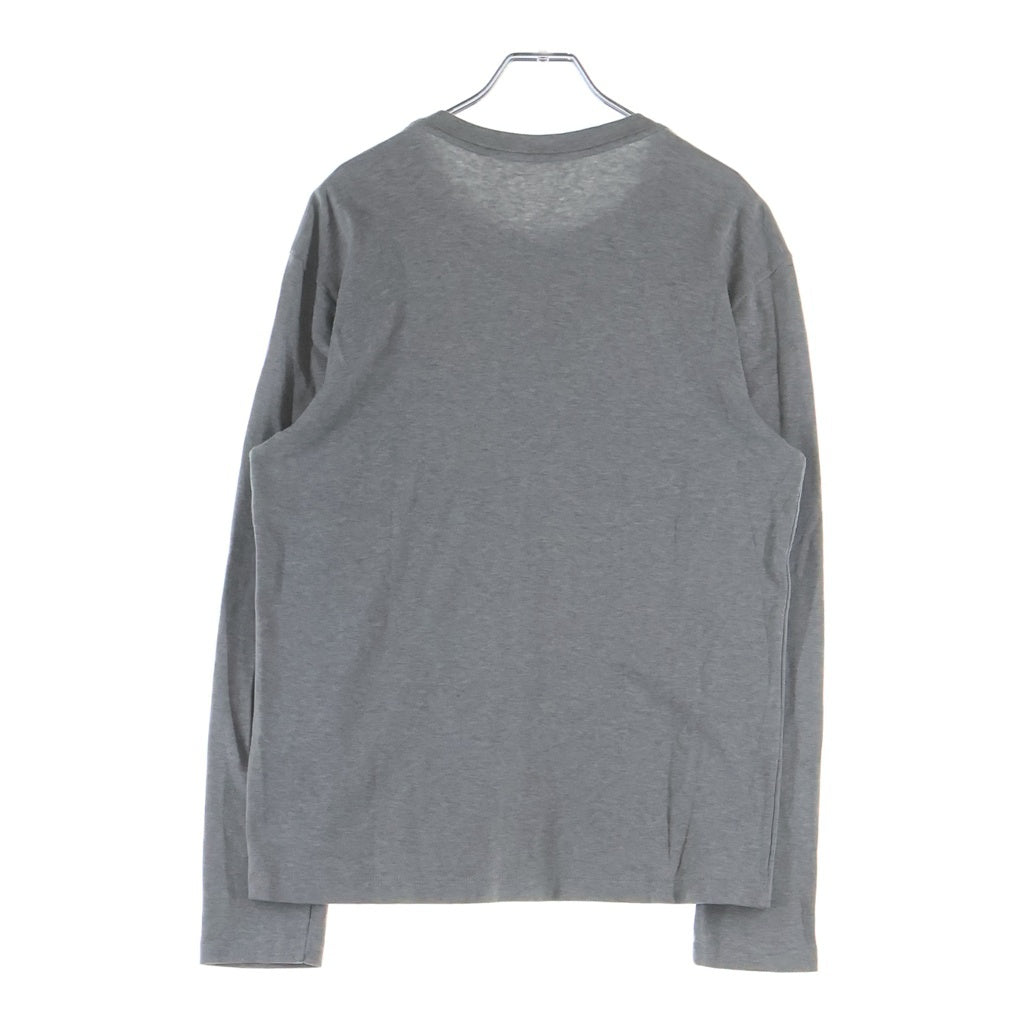 LOUIS VUITTON(ルイヴィトン) 16AW VOLEZ VOGUEZ VOYAGEZ フロントプリント クルーネック長袖Tシャツ カットソー グレー RM162M CMS HAY03W