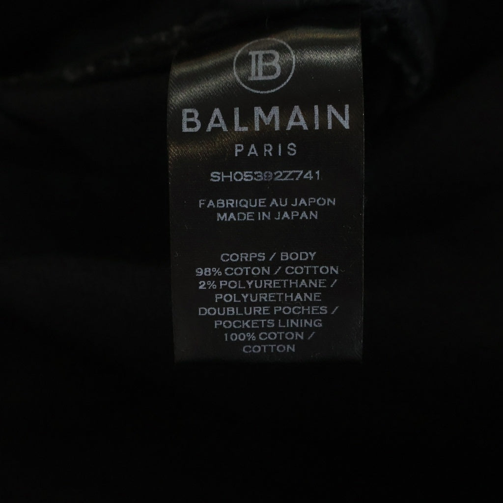 BALMAIN(バルマン) DENIM BIKER JEANS スリムフィット デニムバイカージーンズ デニムパンツ ブラック SH05392Z741