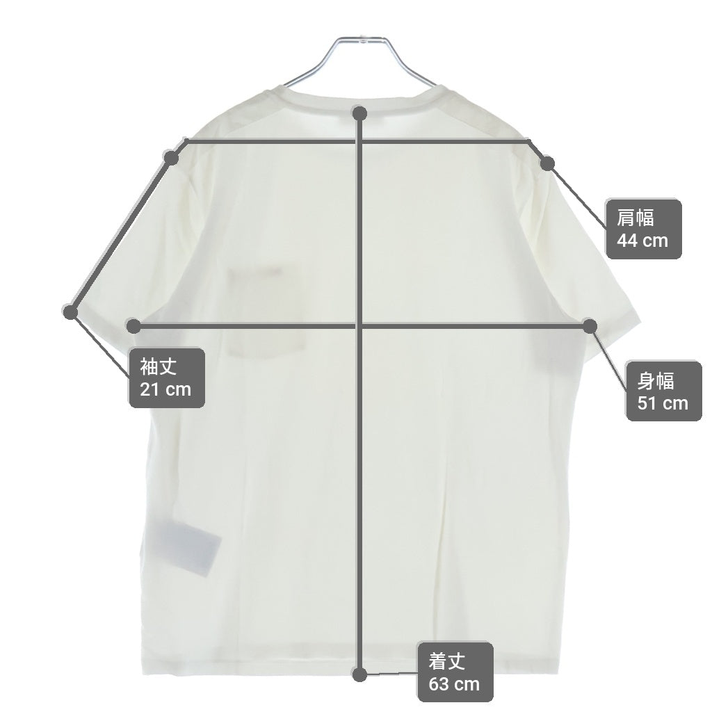 PRADA(プラダ) ポケットロゴプリント クルーネック半袖Tシャツ カットソー ホワイト SJN250 R192