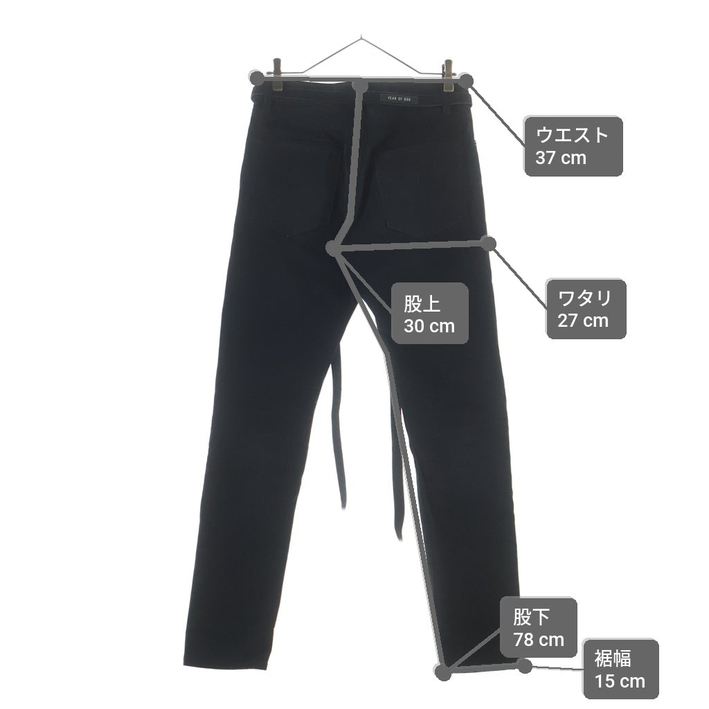 FEAR OF GOD ESSENTIALS(フィアオブゴッド エッセンシャルズ) SIXTH COLLECTION RELAXED DENIM JEAN シックスコレクション リラックスデニムジーンズ パンツ ブラック