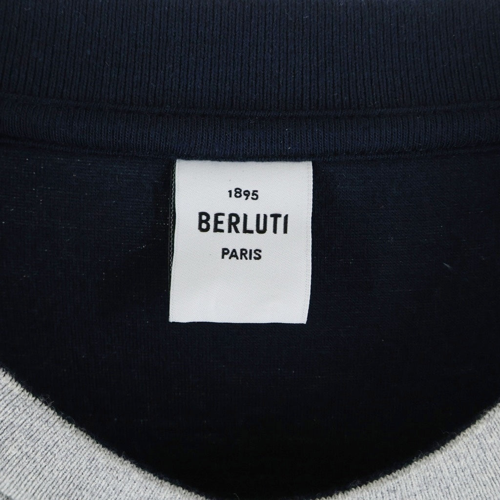Berluti(ベルルッティ) フロントロゴプリント クルーネックスウェット トレーナー グレー