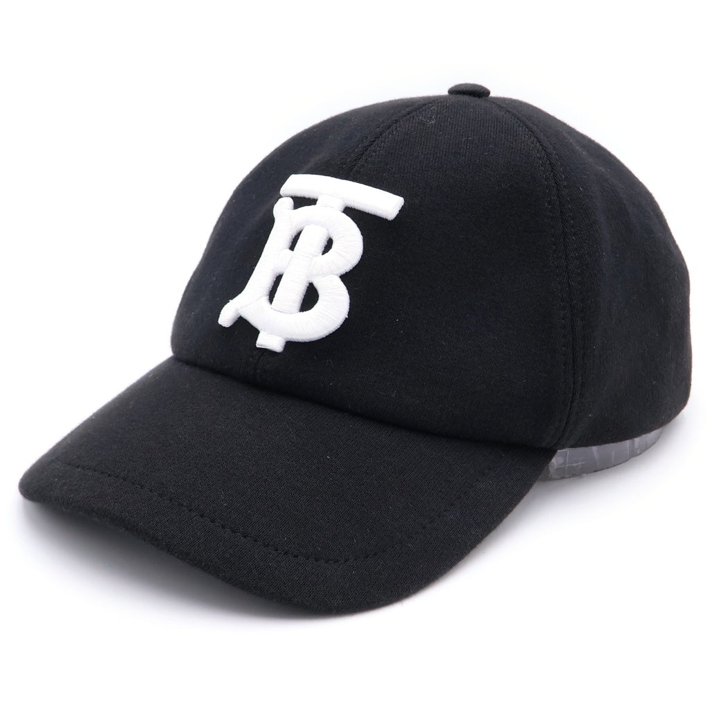 BURBERRY(バーバリー) BASEBALL CAP ロゴエンブロイダリー ベースボールキャップ 帽子 ブラック 8038141