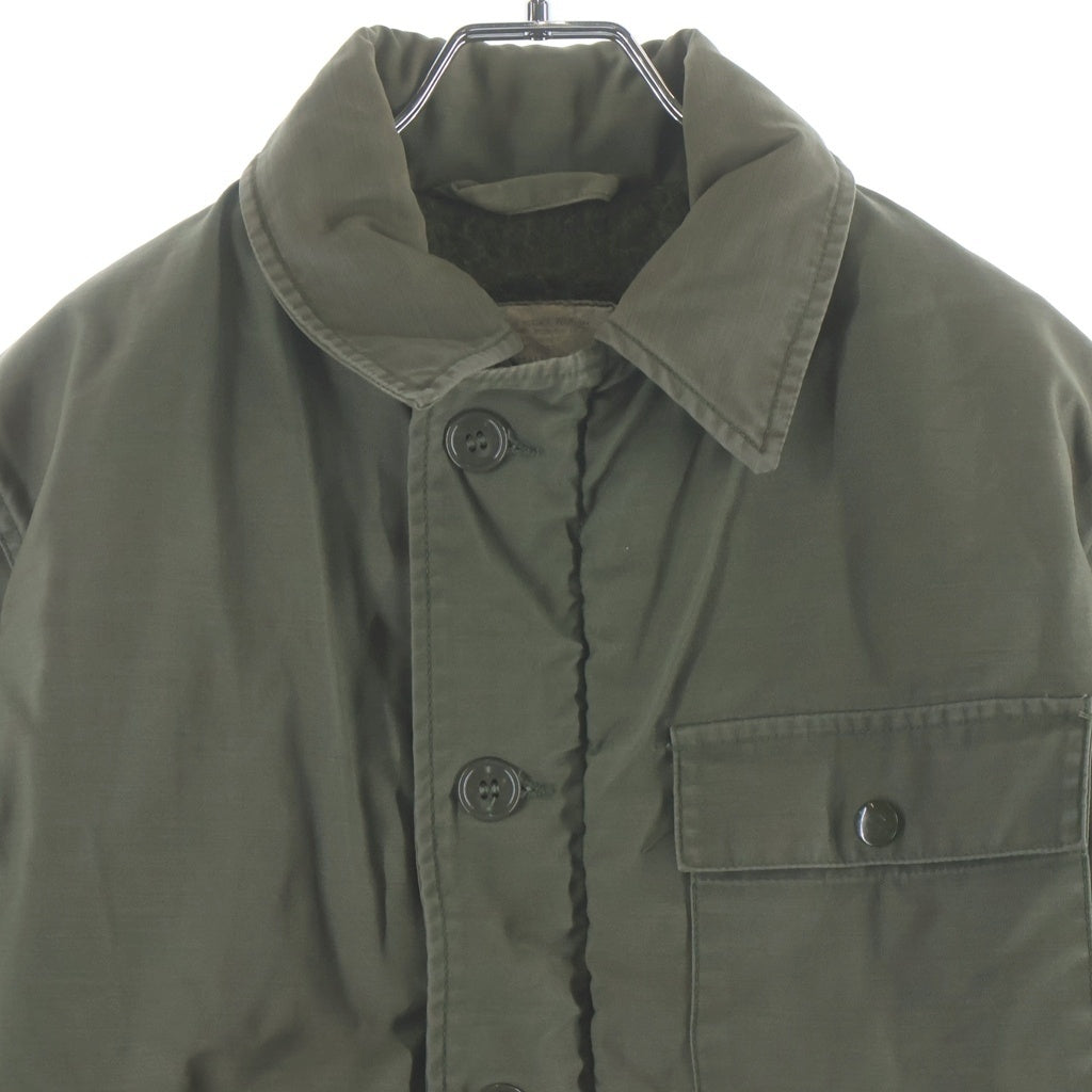 VINTAGE(ヴィンテージ) 80S VINTAGE US NAVY A-2 裏ボア ユーエスネイビー ミリタリー ヴィンテージ デッキジャケット カーキ 8415-00-753-5611
