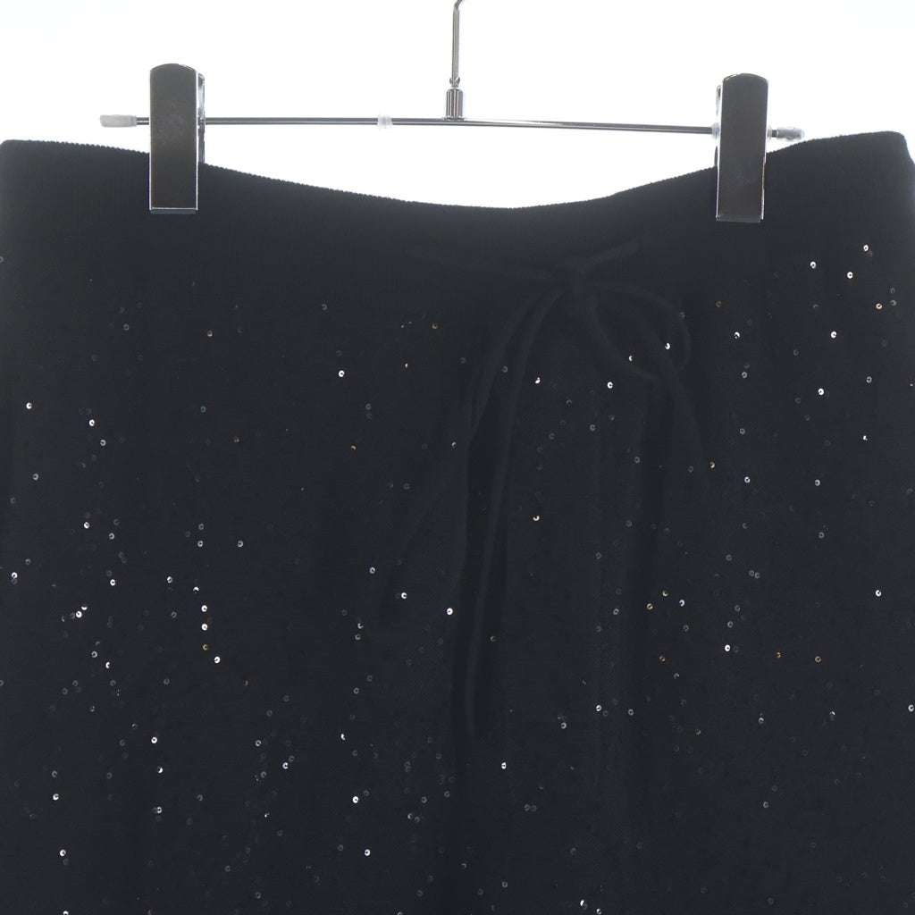 SHINYA KOZUKA(シンヤコズカ) 25SS ARTIST'S MATERIAL IN TROUSERS アーティスト マテリアル スパンコール イージートラウザーパンツ ブラック 2501SK135