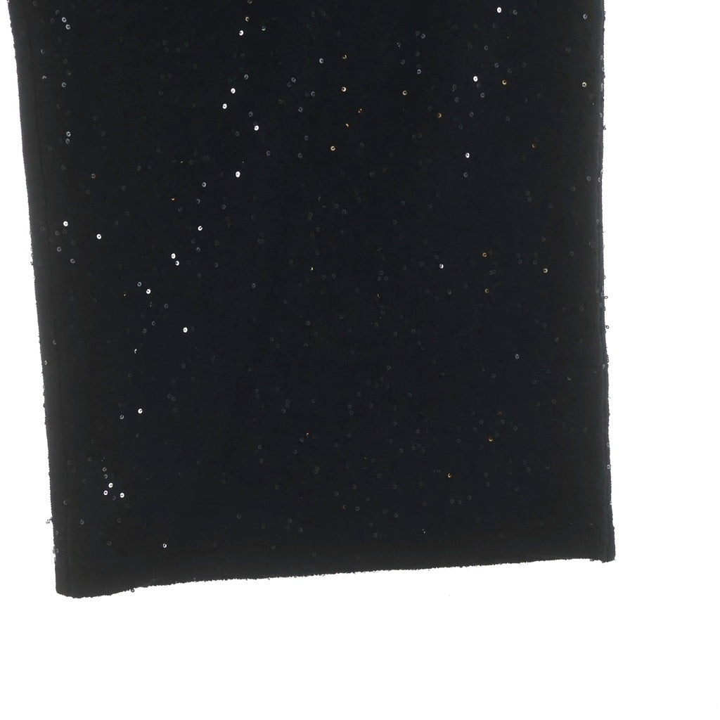 SHINYA KOZUKA(シンヤコズカ) 25SS ARTIST'S MATERIAL IN TROUSERS アーティスト マテリアル スパンコール イージートラウザーパンツ ブラック 2501SK135